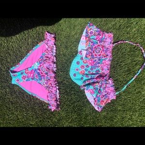 Bikini Lab Flounce Top Bikini Set w. Smocking